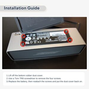 HWG 061384 Battery Replacement Compatible with Bose SoundLink Mini One, fits 061384 061385 061386 063287 [21.46Wh / 2900mAh]