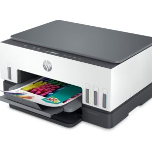 HP Smart -Tank 6001 Wireless All-in-One Printer, Mobile Print, Scan, Copy - 2H0B9A (Renewed)