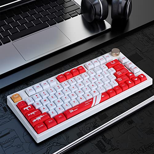VKPROEY PBT Keycaps Set 137Key XDA Profile, Dye-Sublimation, Customized Keycaps with Puller for Mechanical Gaming Keyboard, Compatible with Gateron MX Switches, Fits 96/98/104/108 Major-Sizes
