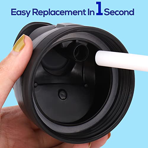 BABORUI 3Pcs Replacement Straws for Owala Water Bottle, Reusable Plastic Straws with Straw Brush Compatible for Owala Free Sip Flip Water Bottle 32oz 24oz