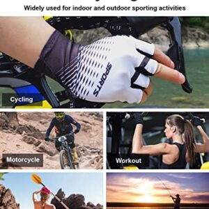 SUJAYU Cycling Gloves Mountain Bike Gloves, Half Finger MTB Gloves Bike Gloves for Men Cycling Mountain Bike Accessories, Bicycle Gloves Riding Gloves