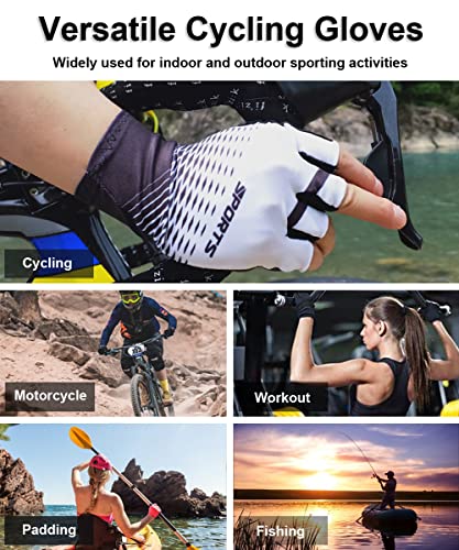 SUJAYU Cycling Gloves Mountain Bike Gloves, Half Finger MTB Gloves Bike Gloves for Men Cycling Mountain Bike Accessories, Bicycle Gloves Riding Gloves