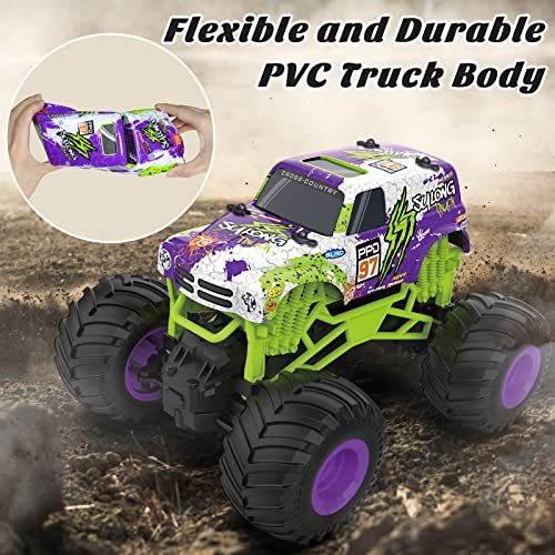 Kidcia Remote Control Car, 1:16 Scale RC Cars, 2.4 Ghz High Speed 20 Km/h RC Truck, All Terrains Off Road Remote Control Car for Boys 4 7 8 12, Birthday Gifts for Kids& Adults