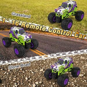 Kidcia Remote Control Car, 1:16 Scale RC Cars, 2.4 Ghz High Speed 20 Km/h RC Truck, All Terrains Off Road Remote Control Car for Boys 4 7 8 12, Birthday Gifts for Kids& Adults