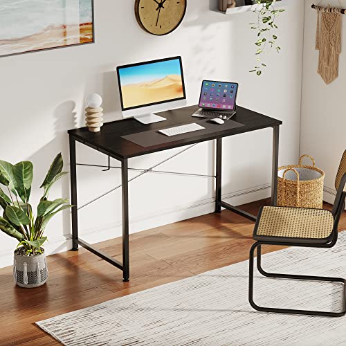 Flrrtenv 31 Inch Computer Desk, Small Desk, Office Desk with Hook, Modern Home Office Desk, Writing Desk, PC Desk, Black