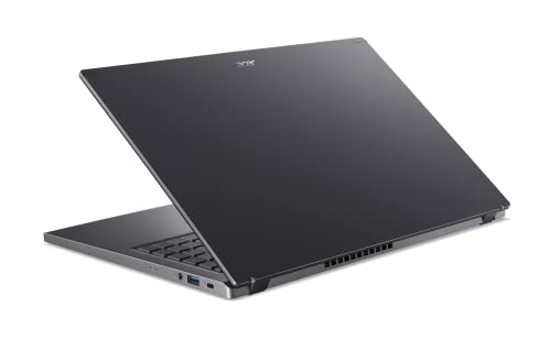 acer Aspire 5 15 Slim Laptop | 15.6" FHD (1920 x 1080) IPS | AMD Ryzen 5 7530U Hexa-Core Processor | AMD Radeon Graphics | 8GB LPDDR4X | 512GB Gen 4 SSD | Wi-Fi 6E | Backlit KB | A515-48M-R3DF,Gray