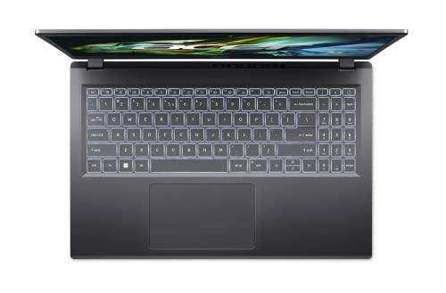 acer Aspire 5 15 Slim Laptop | 15.6" FHD (1920 x 1080) IPS | AMD Ryzen 5 7530U Hexa-Core Processor | AMD Radeon Graphics | 8GB LPDDR4X | 512GB Gen 4 SSD | Wi-Fi 6E | Backlit KB | A515-48M-R3DF,Gray