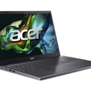 acer Aspire 5 15 Slim Laptop | 15.6" FHD (1920 x 1080) IPS | AMD Ryzen 5 7530U Hexa-Core Processor | AMD Radeon Graphics | 8GB LPDDR4X | 512GB Gen 4 SSD | Wi-Fi 6E | Backlit KB | A515-48M-R3DF,Gray