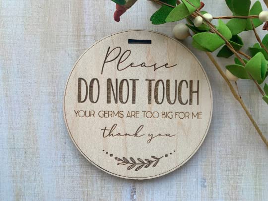 Please Don’t Touch Sign - Stroller Hanger - Car seat Tag - New Baby Tag