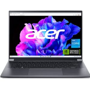 Acer Swift X 14 SFX14-71G-5911 Creator Laptop | 14.5" 2560 x 1600 (120Hz, 100% sRGB) | Intel i5-13500H | NVIDIA GeForce RTX 3050 Laptop GPU | 16GB LPDDR5 | 512GB Gen 4 SSD | Killer Wi-Fi 6E , Gray