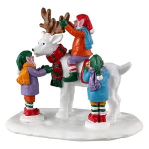 lemax village collection reindeer snowman