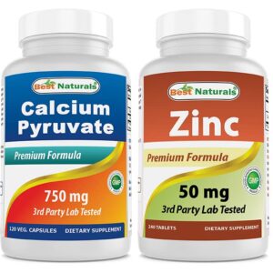 Calcium Pyruvate Powder 8 OZ & Zinc Gluconate 50mg