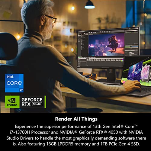 Acer Swift X 14 SFX14-71G-76LC Creator Laptop | 14.5" OLED 2880 x 1800 120Hz 400nit Display | Intel i7-13700H | NVIDIA GeForce RTX 4050 Laptop GPU | 16GB LPDDR5 | 1TB Gen 4 SSD | Killer Wi-Fi 6E