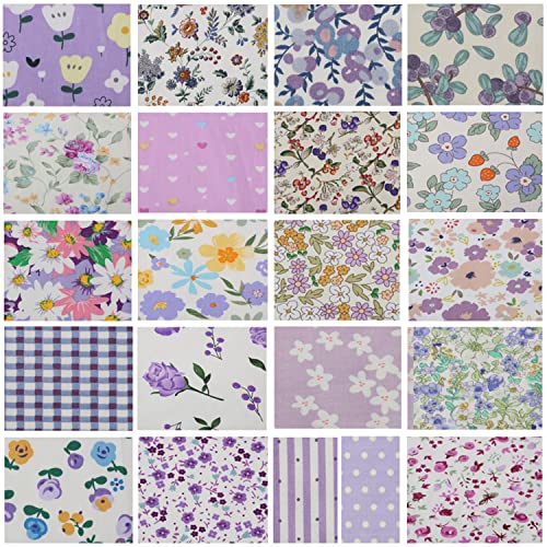 Purple Series Charm Pack by Nodsaw; 42-5" Cotton Fabric Quilt Squares