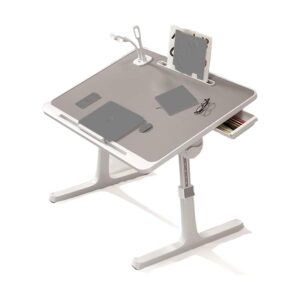 adjustable laptop desk tray for bed, foldable lap desks bed tables, with usb charge port storage drawer, computer lap table for eating writing painting gaming