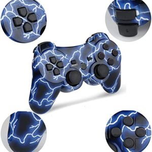 TAKESH Wireless Controller for PS3, Upgraded Joystick Motion Gamepad Double Shock with USB Charging Cable, 2 Packs