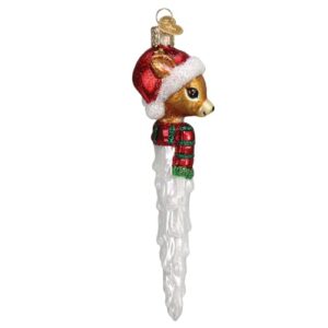 Old World Christmas Reindeer Icicle Glass Blown Ornament for Christmas Tree