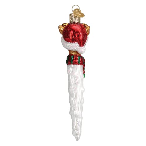 Old World Christmas Reindeer Icicle Glass Blown Ornament for Christmas Tree