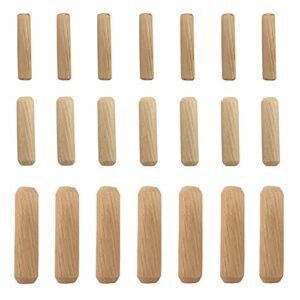 21pcs wooden dowels assorted m6 m8 m10 hard wood grooved plugs furniture woodwork grooved fluted pin craft for grooved fluted, craft, diy, carpentry (6mm 8mm 10mm)