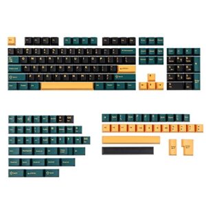 epomaker marrs 172 keys cherry profile ansi/iso pbt double shot keycaps set for mechanical keyboard, compatible with mx-clone switches
