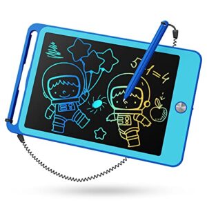 tekfun kids toys for 2 3 4 years old boys girls toddler, 8.5inch lcd writing tablet erasable drawing tablet writing pads, kids travel learning toys boys girls birthday gifts age 3 4 5 6 7 (blue)