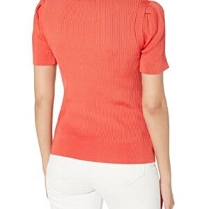 Karl Lagerfeld Paris Women's Sport Color Sweater, Calypso Coral