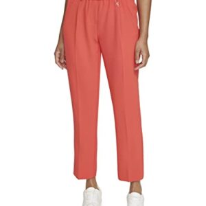 Karl Lagerfeld Paris Women's Color Suiting Pant, Calypso Coral, Medium