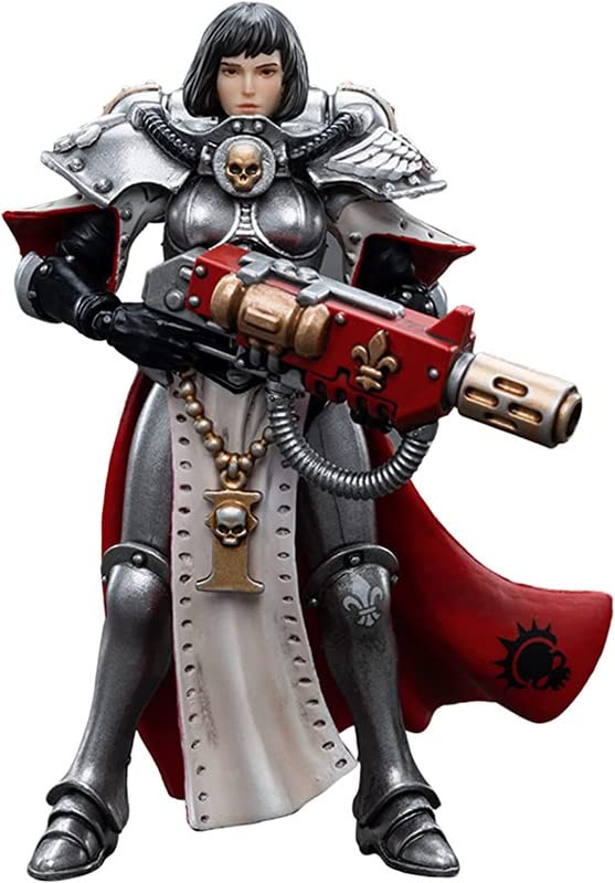 JoyToy 1/18 Warhammer 40,000 Action Figure Adepta Sororitas Battle Sisters Order of The Argent Shroud Irmengard Model