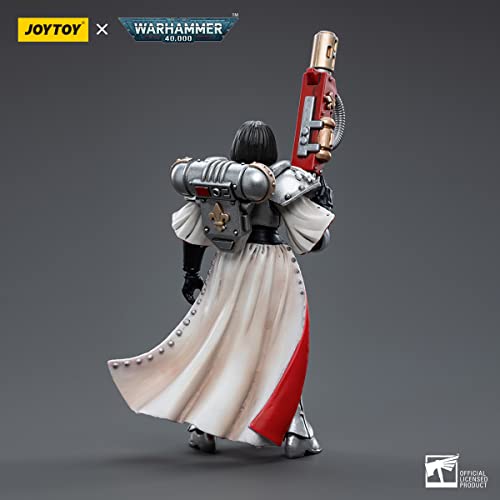 JoyToy 1/18 Warhammer 40,000 Action Figure Adepta Sororitas Battle Sisters Order of The Argent Shroud Irmengard Model