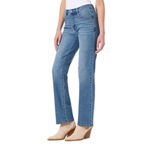 wallflower women's fearless curvy 70s bootcut denim super high-rise insta vintage juniors jeans, jaylene