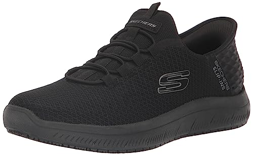 Skechers Men's Hands Free Slip-Ins Summits SR Colsin Food Service Shoe, BBK, 9