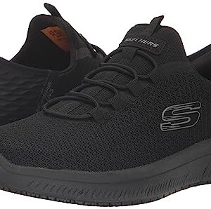 Skechers Men's Hands Free Slip-Ins Summits SR Colsin Food Service Shoe, BBK, 9