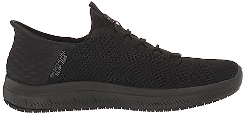 Skechers Men's Hands Free Slip-Ins Summits SR Colsin Food Service Shoe, BBK, 9