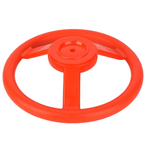 Vifemify Plastic Outdoor Playground Small Steering Wheel Toy Swing Set Accessories Kids Games Carnival Games Parts Sports(red)