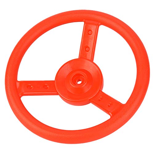 Vifemify Plastic Outdoor Playground Small Steering Wheel Toy Swing Set Accessories Kids Games Carnival Games Parts Sports(red)