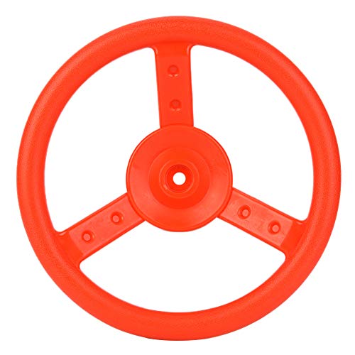 Vifemify Plastic Outdoor Playground Small Steering Wheel Toy Swing Set Accessories Kids Games Carnival Games Parts Sports(red)