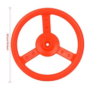 Vifemify Plastic Outdoor Playground Small Steering Wheel Toy Swing Set Accessories Kids Games Carnival Games Parts Sports(red)