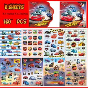 160+ cute car stickers, 8 sheets of 8 car style super colorful & cool stickers for kids, students, teachers, adults,.great gift for toddles,girls,teens’s birthday,christmas halloween or any holiday.decoration for watter bottle, laptop, helmet...(cute car)