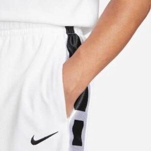 Nike Mens Dri-FIT Elite Basketball Shorts L White/Black