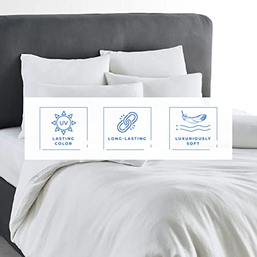 Kotton Culture 100% Egyptian Cotton 1 Piece Luxury Duvet Cover Set - 1200 Thread Count - Soft Duvet Cover with Zipper and Corner Ties - Sateen Weave California King Size White
