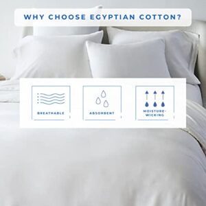 Kotton Culture 100% Egyptian Cotton 1 Piece Luxury Duvet Cover Set - 1200 Thread Count - Soft Duvet Cover with Zipper and Corner Ties - Sateen Weave California King Size White