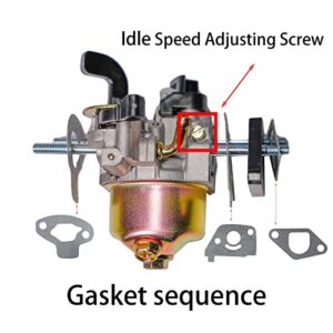 JMCHstore Performance Carburetor W/Replaceable Main Jet For Monster Mega Moto MM80 MMB105, Carb for Coleman RB100 Mototec 105cc, Motovox MBX10, Baja DB30 97cc, Phatmoto Gas Bike Lifan 79cc Engine