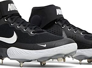 Nike Alpha Huarache Elite 3 Mid White/BlackMen's Baseball Cleat (us_Footwear_Size_System, Adult, Men, Numeric, Medium, Numeric_15)