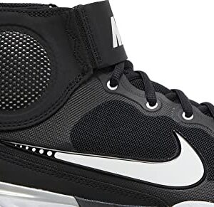 Nike Alpha Huarache Elite 3 Mid White/BlackMen's Baseball Cleat (us_Footwear_Size_System, Adult, Men, Numeric, Medium, Numeric_15)