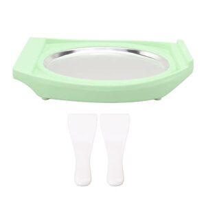 Ice Cream Roller Plate, Practical ABS Plastic Aluminum Wear Resistance Rolled Ice Cream Maker Food Grade for Home (Green)