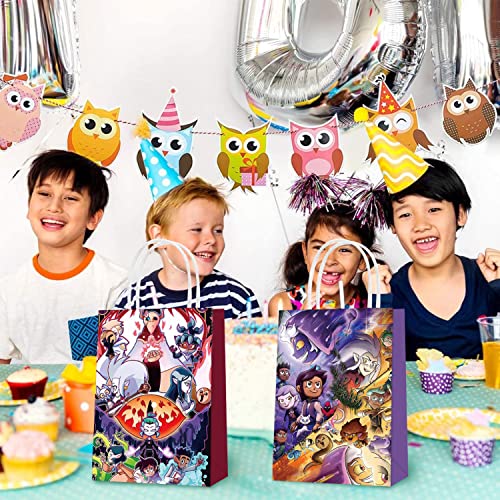 16 Pcs The Owl House Bags,Party Favor Bags for The owl House Theme Birthday Party Decorations, Goody Bags Candy The owl House Gift Bags for Adults Boy Girl Birthday Party