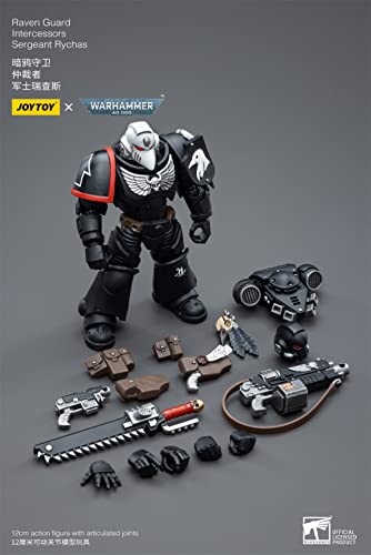 HiPlay JoyToy Warhammer 40K Raven Guard Intercessors Sergeant Rychas 1:18 Scale Collectible Action Figure