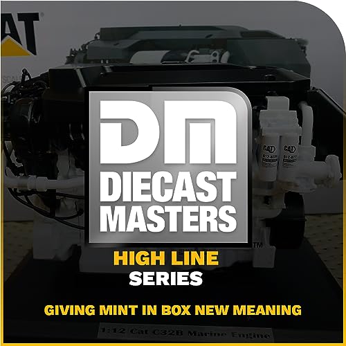 Diecast Masters 1:12 Caterpillar C32B Marine Engine | High Line Series Cat Trucks & Construction Equipment | 1:12 Scale Model Diecast Collectible Model 85707