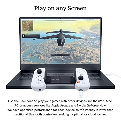 BACKBONE One Mobile Gaming Controller for Android [PlayStation Edition] - Turn Your Phone into a Gaming Console - Play PlayStation, Xbox, Fortnite, Call of Duty, Minecraft, Roblox & More