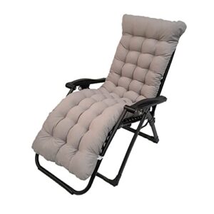 sun lounger chair cushions,67-inch lounge chaise cushion sun lounger mattress with non-slip back elastic sleeve for garden outdoor/indoor/sofa/tatami/car seat/bench (gray)